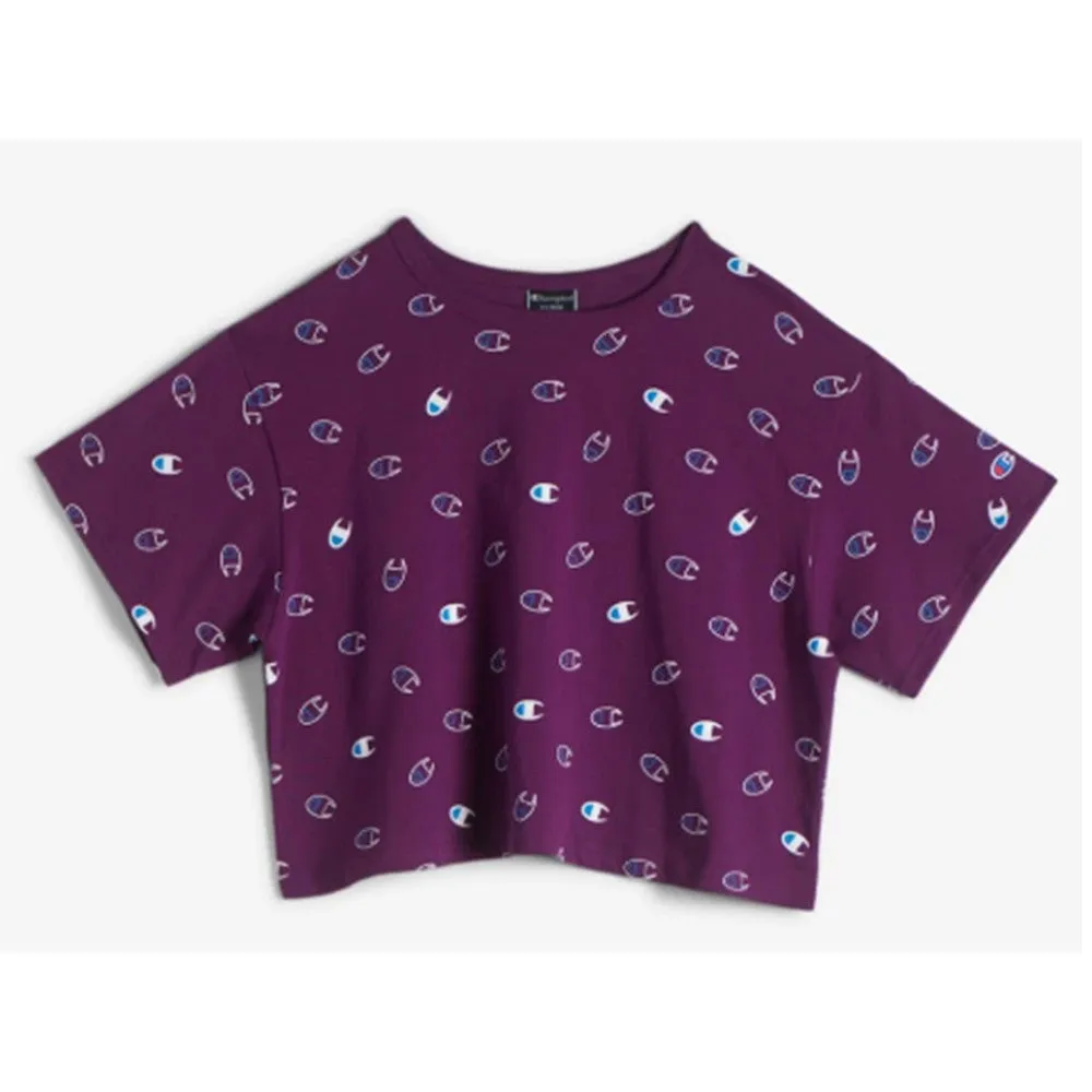 Short Sleeve Cropped T-Shirt Women Hooks