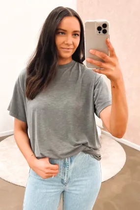 Harper Tee Grey Marle Picnic Stretchable Armholes