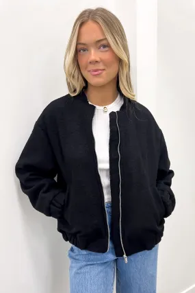 Hayley Bomber Black TearResistantFabric
