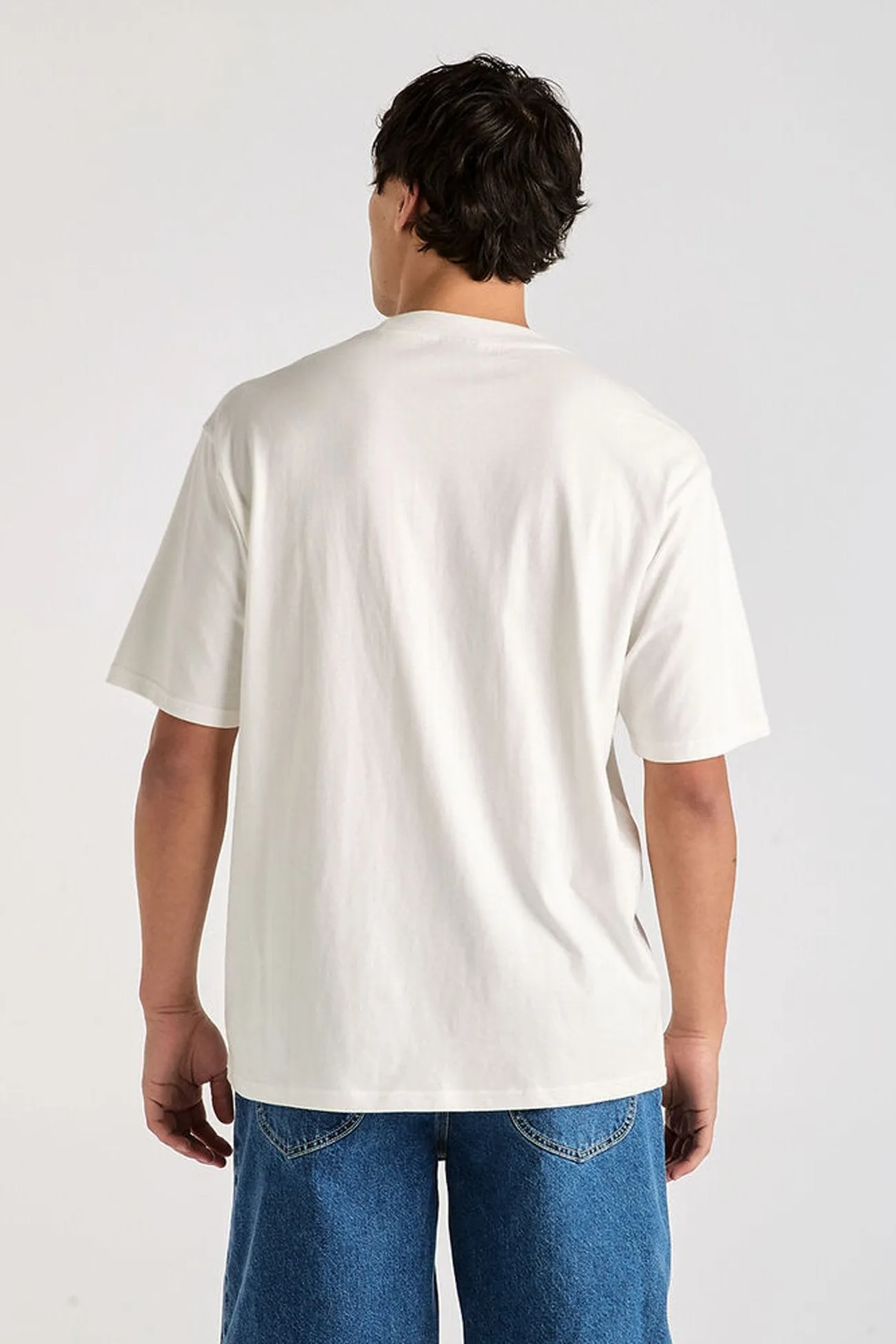 HD Lee Co Baggy Tee Vintage White Chill Vibe Stretchable Knit