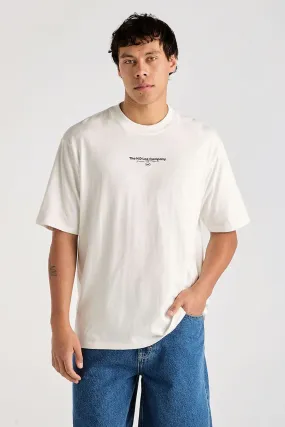 HD Lee Co Baggy Tee Vintage White Versatile Style Elegant Detail
