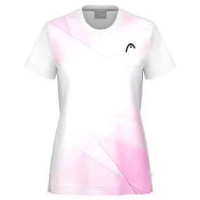 Head Girls Tie-Break T-Shirt - White/Lilac Elasticated Waist Silk Lining