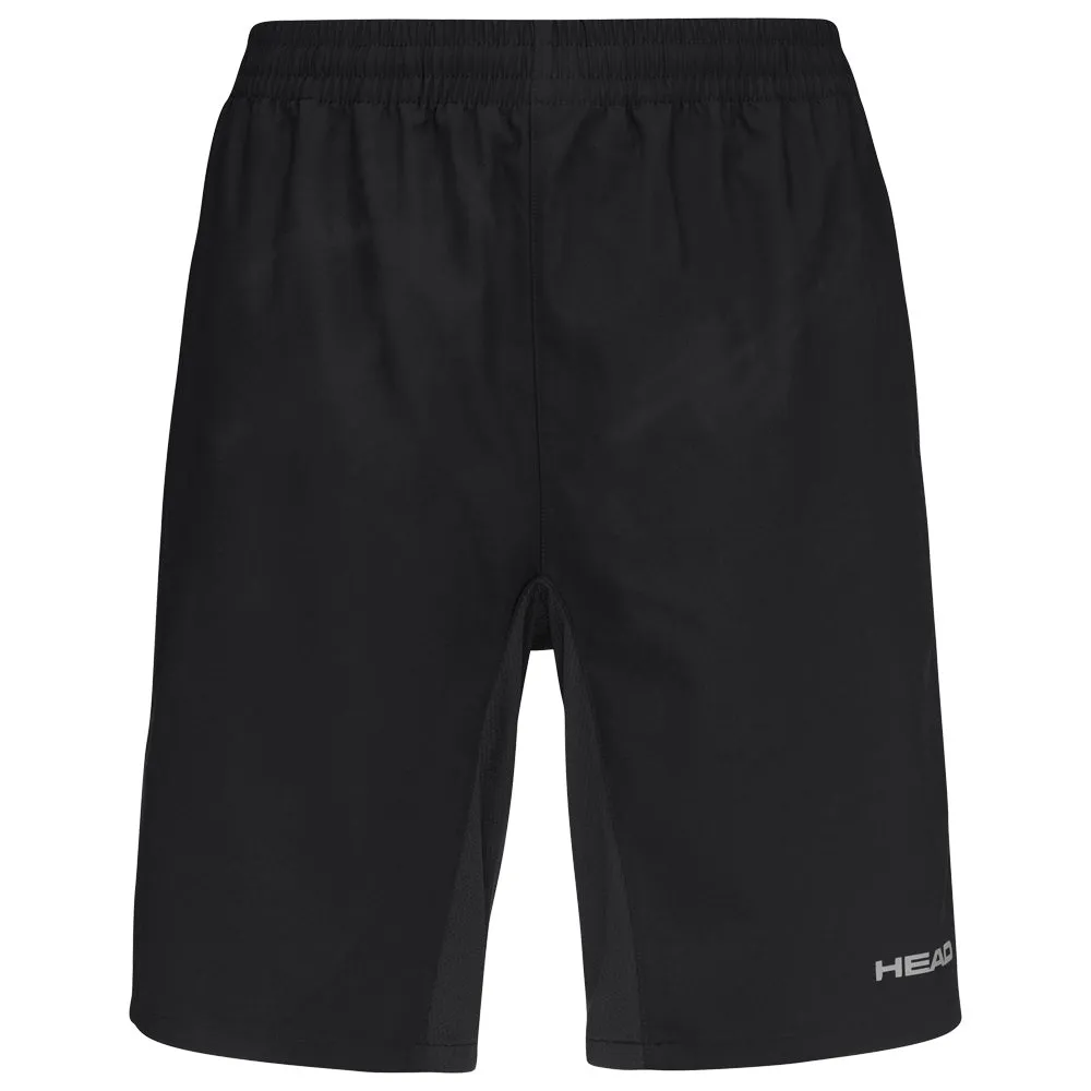 Cuffed Soft Texture Head Men's Club Bermuda 9" Shorts - Black Buttoned Closure