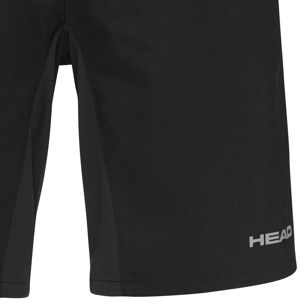 Head Men's Club Bermuda 9" Shorts - Black Buttoned Closure Soft Touch