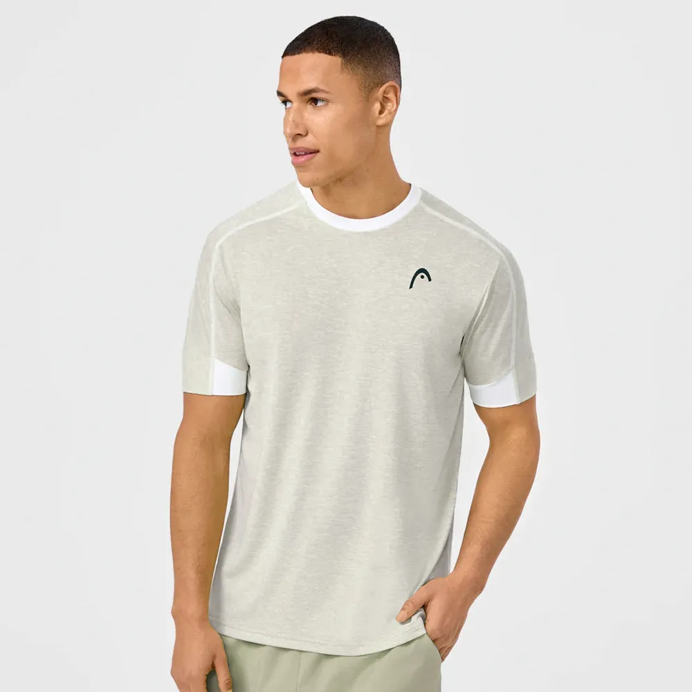 Pockets included Head Men's Play Tech T-Shirt - Willow Green High-Quality Thread