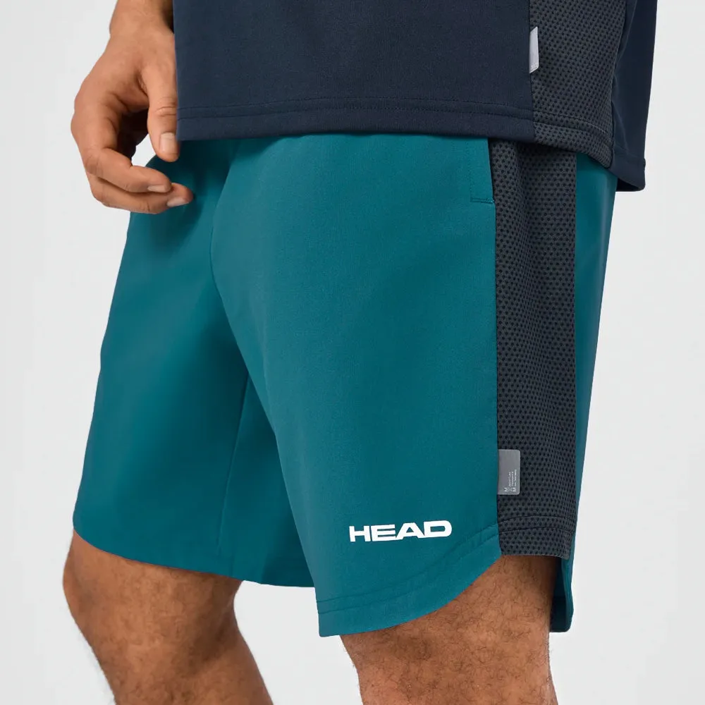 studded Head Men's Power Shorts - Teal Foldable Design