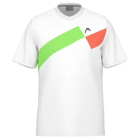 Double stitching Head Men's Topspin T-Shirt - White High Elasticity