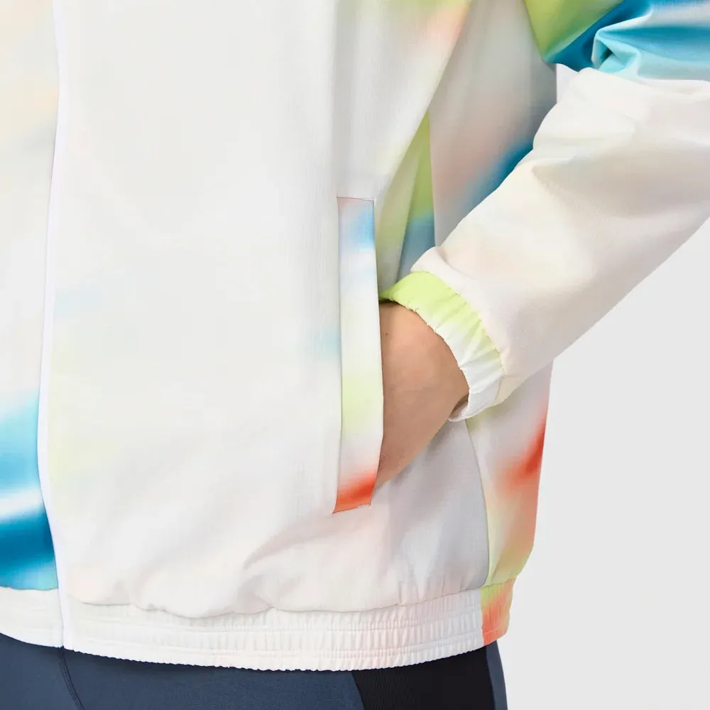 Solid Color microfiber Head Women's Blur Jacket - Print Embroidered Details