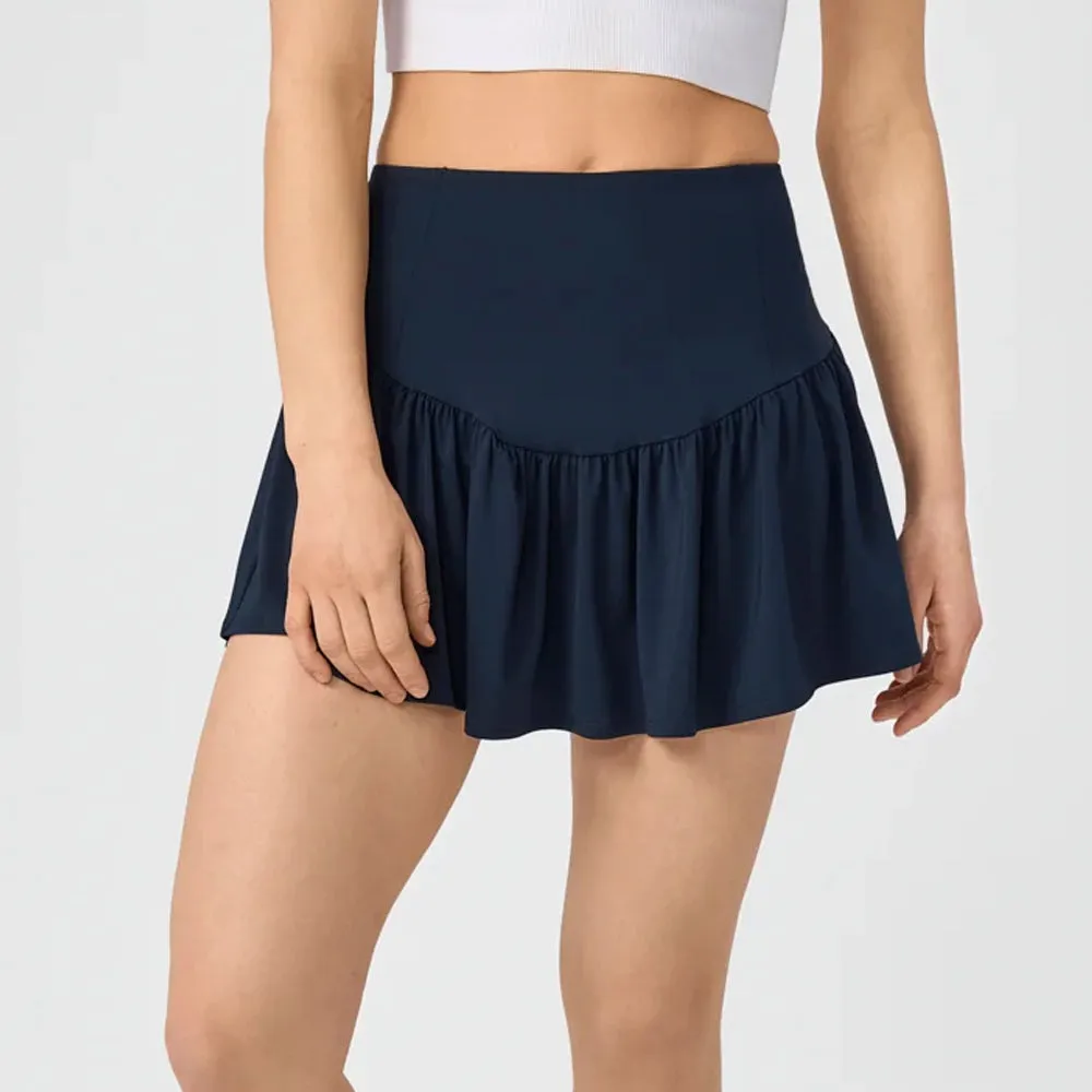 Head Women's Move Skort - Navy Wool Debossed Design