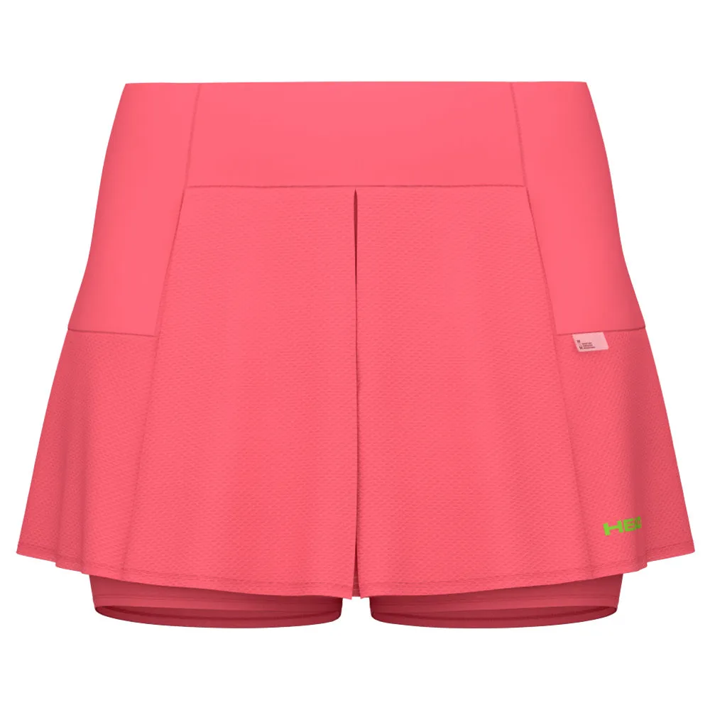 Fine Stitching Head Women's Performance Skort - Grapefruit Double-Layer
