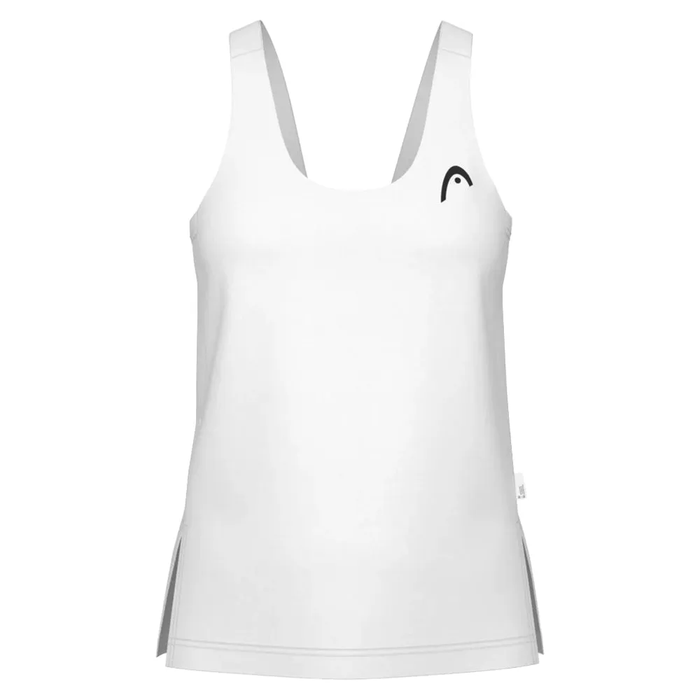 Skin-friendly Pocketed Head Women's Spirit Tank - White High Color Fastness