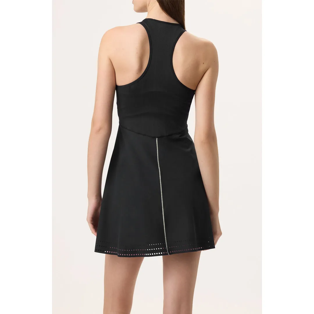 Heat Guard Fila Women's Ace Seamless Dress - Black/Shadow Lime Digital Glow