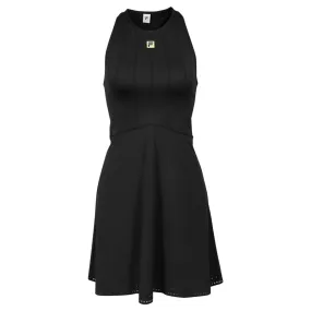 Bold Step Ocean Glow Heat Guard Fila Women's Ace Seamless Dress - Black/Shadow Lime