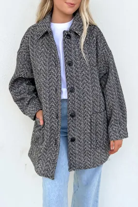 Beegy Coat Heather Grey Adjustable Cuff