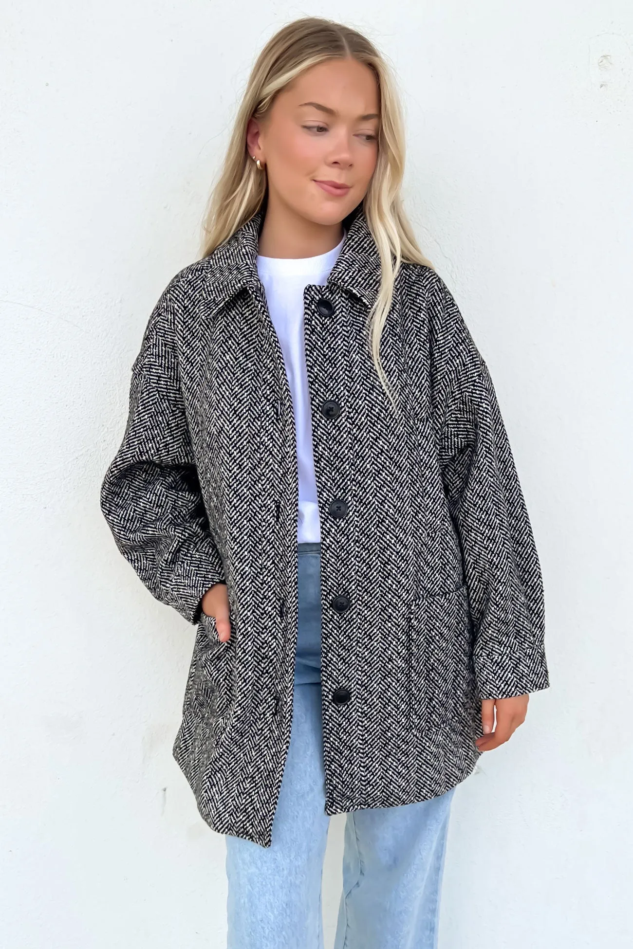 Beegy Coat Heather Grey Odor Resistant Coating Transitional City Fit