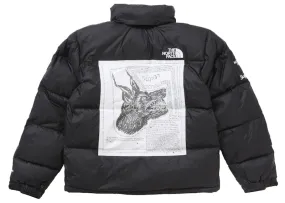 Anti-static Straight Cut Supreme The North Face Nuptse Jacket Black