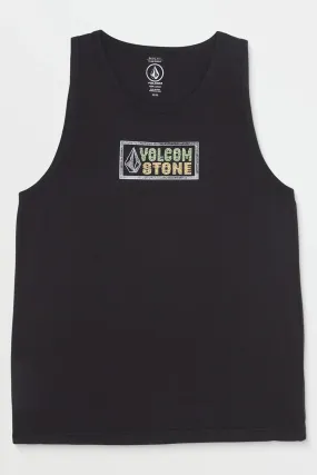 Layer Flexible Minimalist Sport Style Heavy Fuzz Tank Black