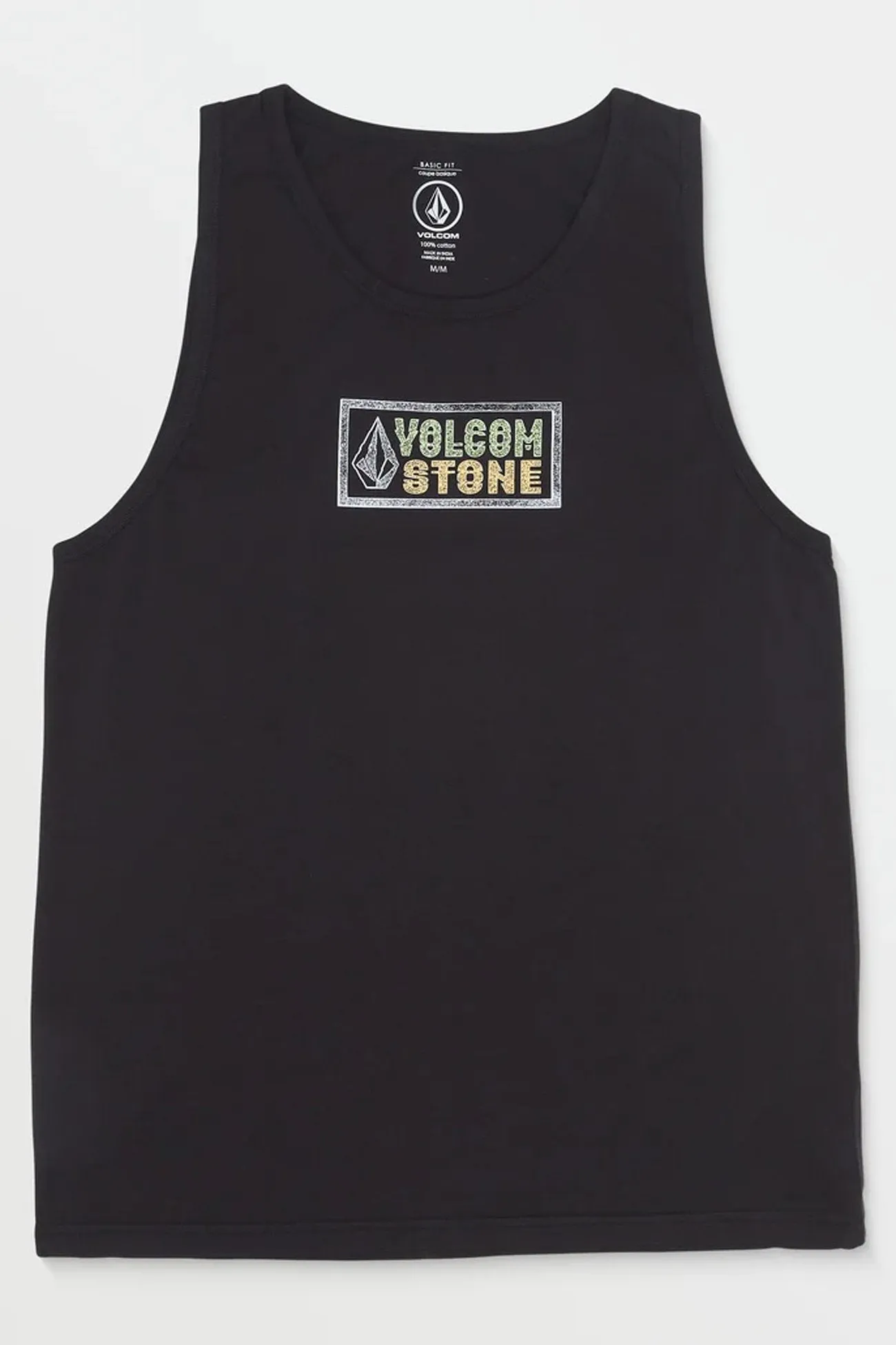 Layer Flexible Minimalist Sport Style Heavy Fuzz Tank Black