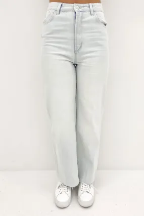 Heidi Ankle Jean Ice Blue Office Wear Chill Outfit Date Night Unisex Fit