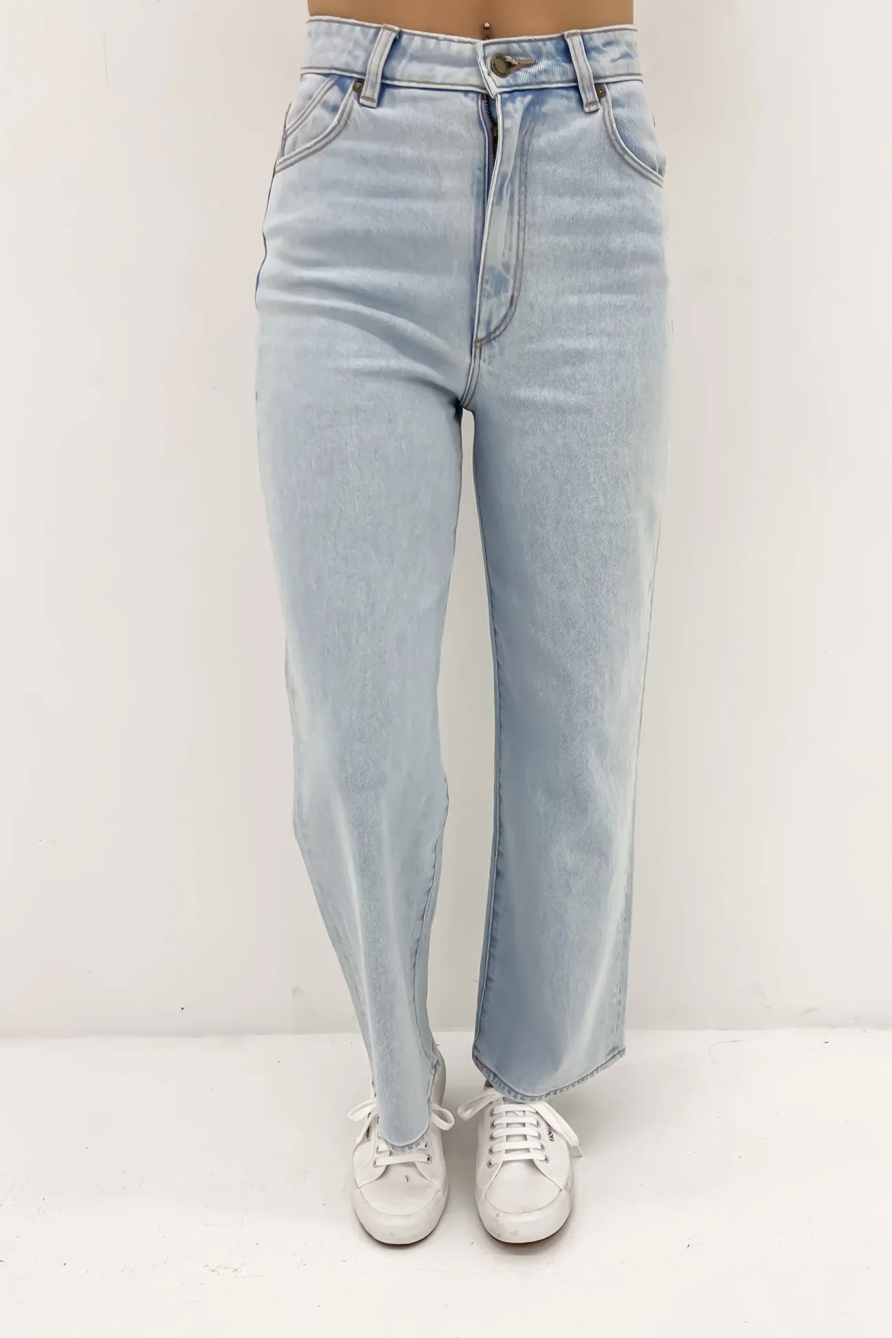 Riveted Stress Points Clean Fit Heidi Ankle Jean Vintage Stone