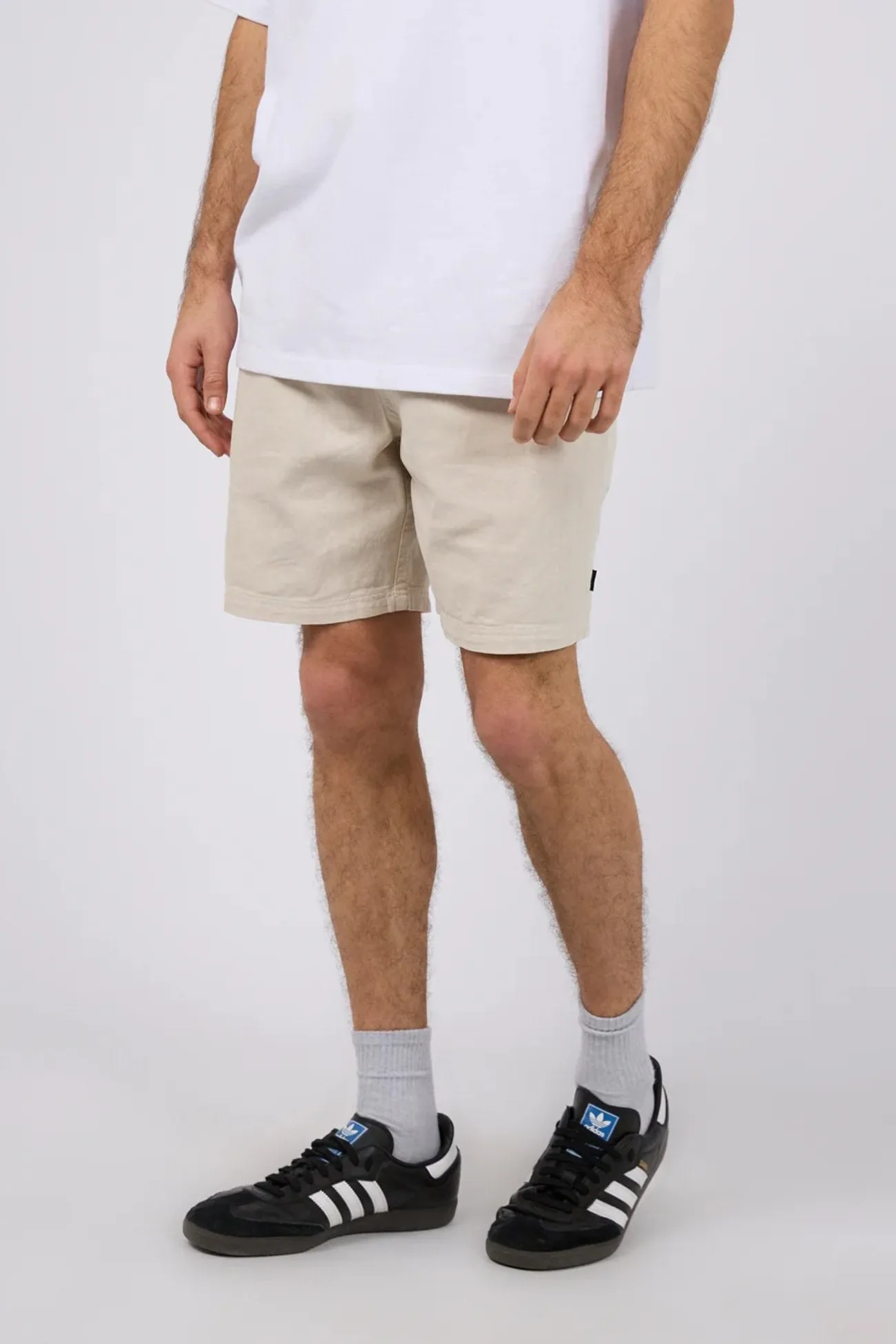 Hemp Elastic Waist Short Natural Soft Stretch Secure Pocket Zippers