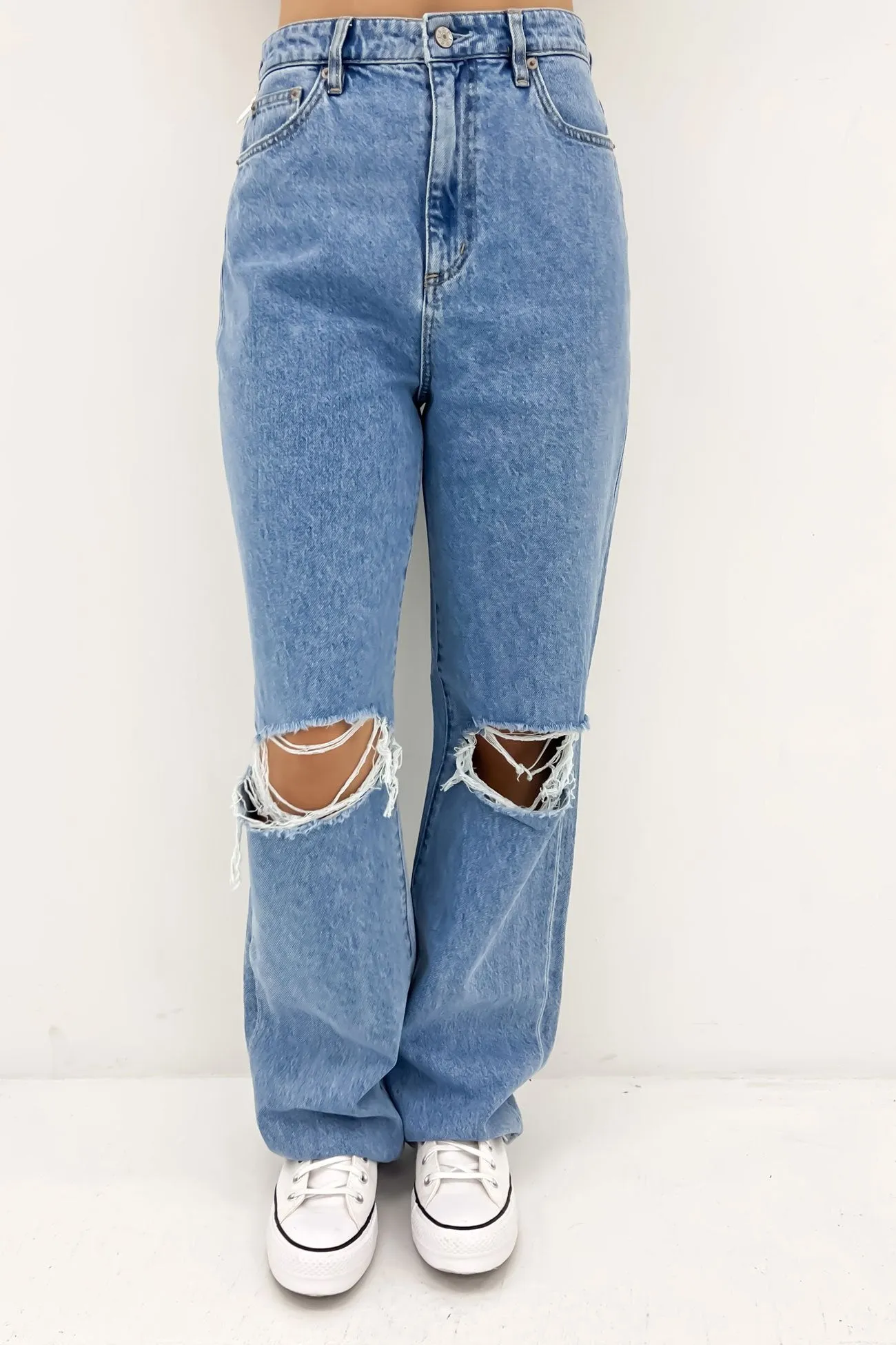 Light Touch Hi Baggy Jean Tranquility Blue