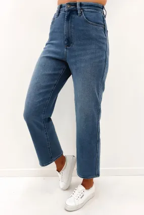 Hi Straight Jean Union Blue Fit Essential
