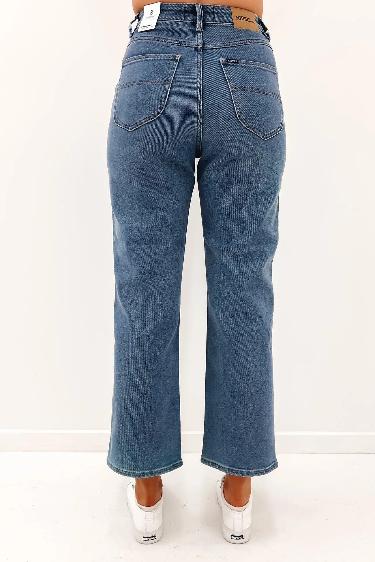 Relax Fit Colorfast Dyeing Method Hi Straight Jean Union Blue