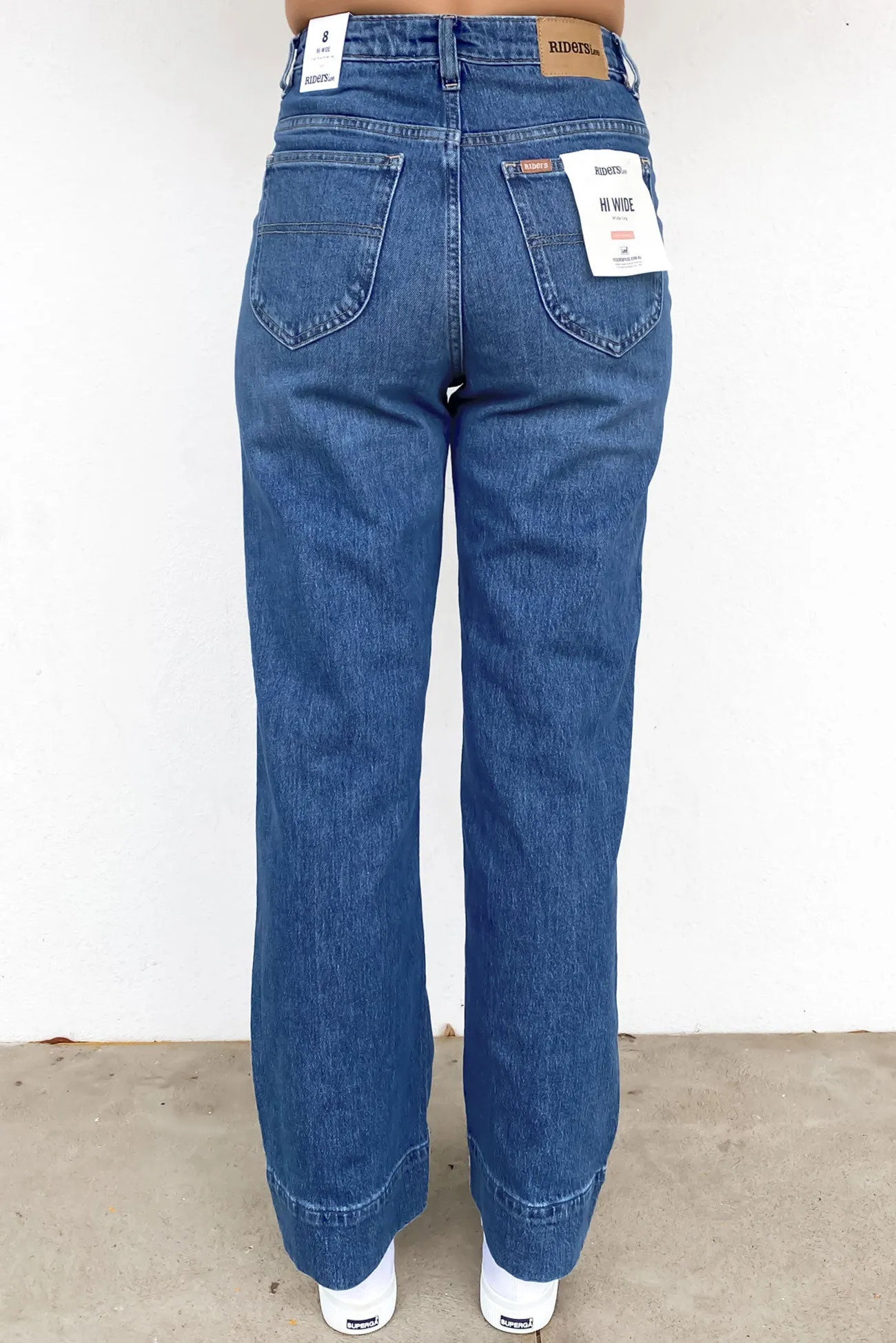 Hi Wide Leg Jean Bay Blue Artist Vibe Premium