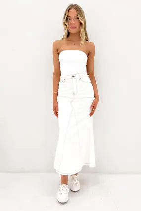 Invisible Seams Lana Skirt Vintage White