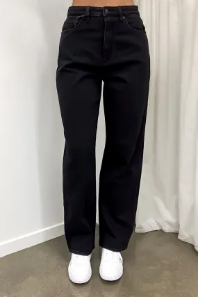 High Baggy Jean Homme Black Chill Attire Effortless Layer