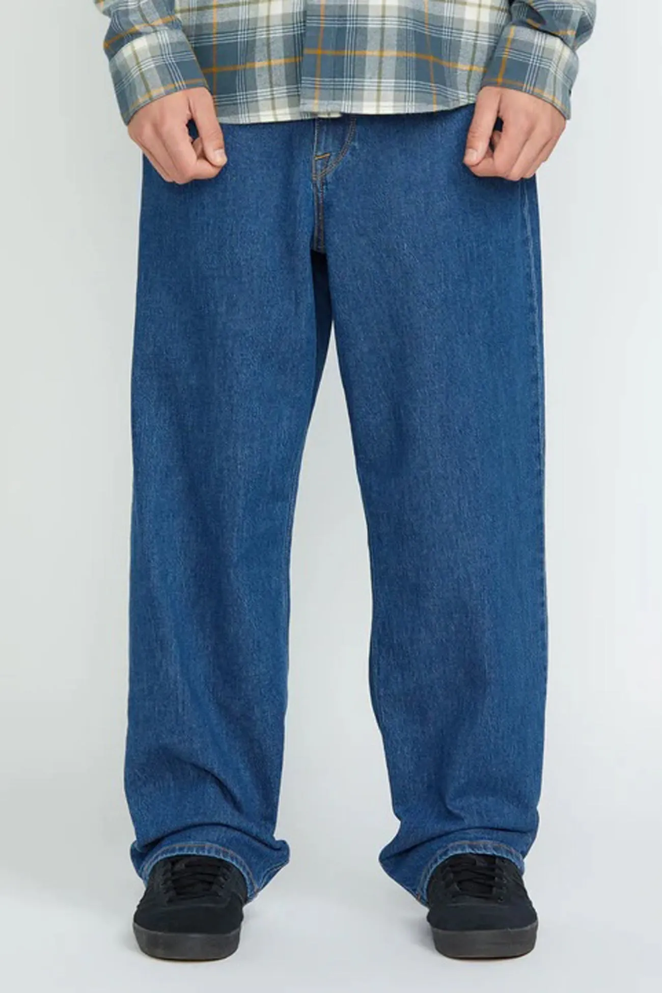 Winter Warmth Sustainable Color Lock Technology Billow Denim Jean Bold Blue