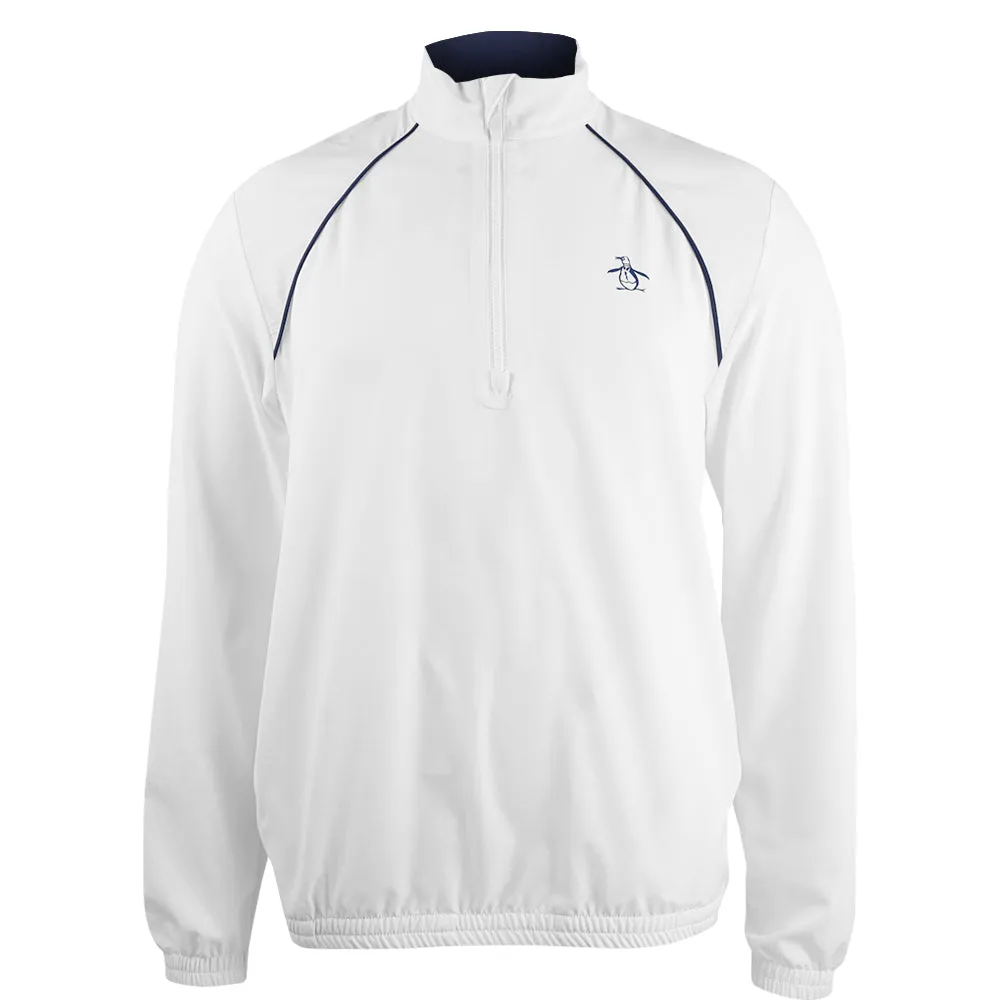 Double-Layered high - end craftsmanship Penguin Men's Tournament 1/4 Zip Pullover - Bright White/Navy