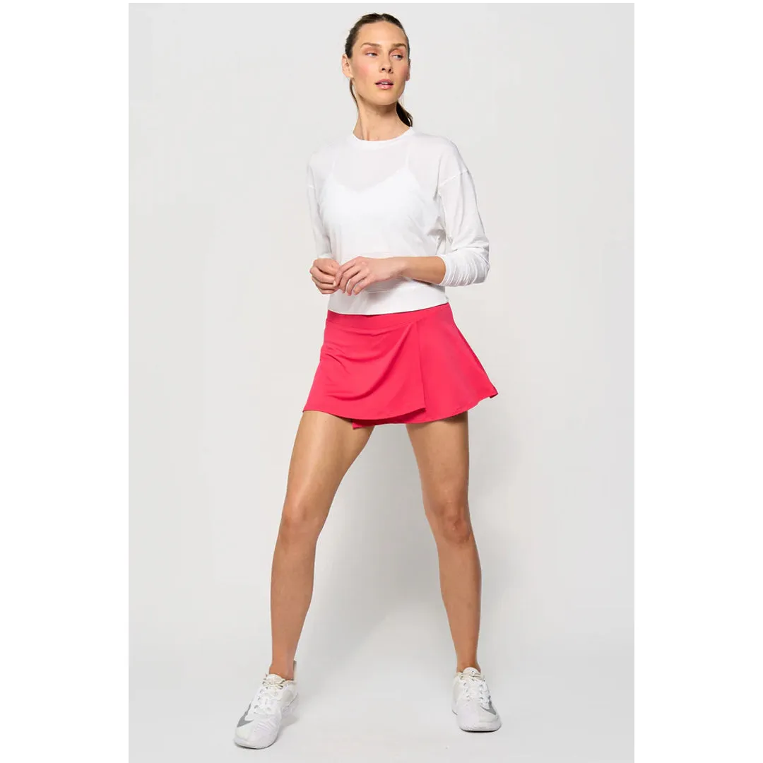 High-End Finish Lija Women's The One To Beat Rally Top - White spandex blend Twill Weave