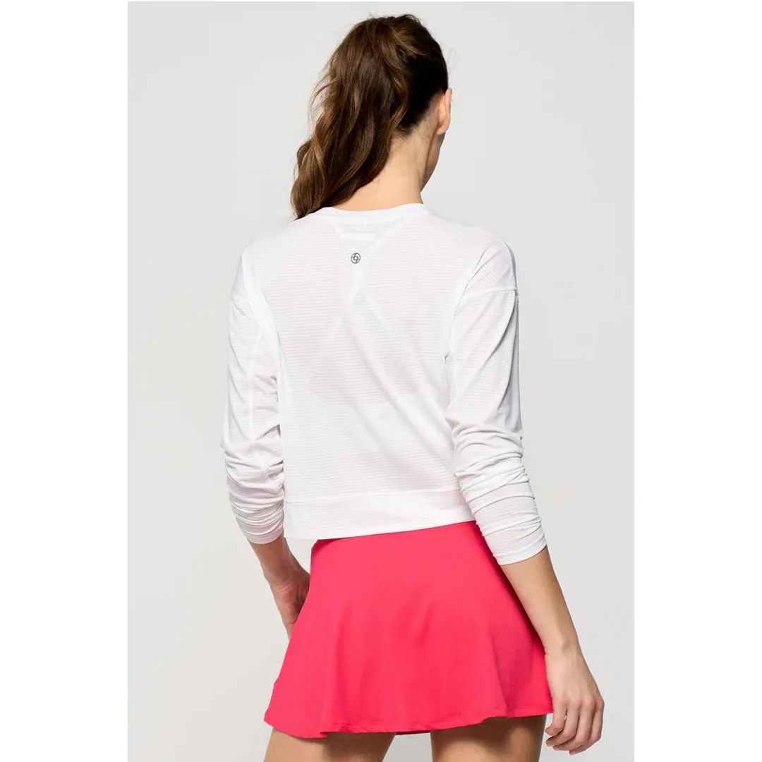 Sleeve design High-End Finish Lija Women's The One To Beat Rally Top - White