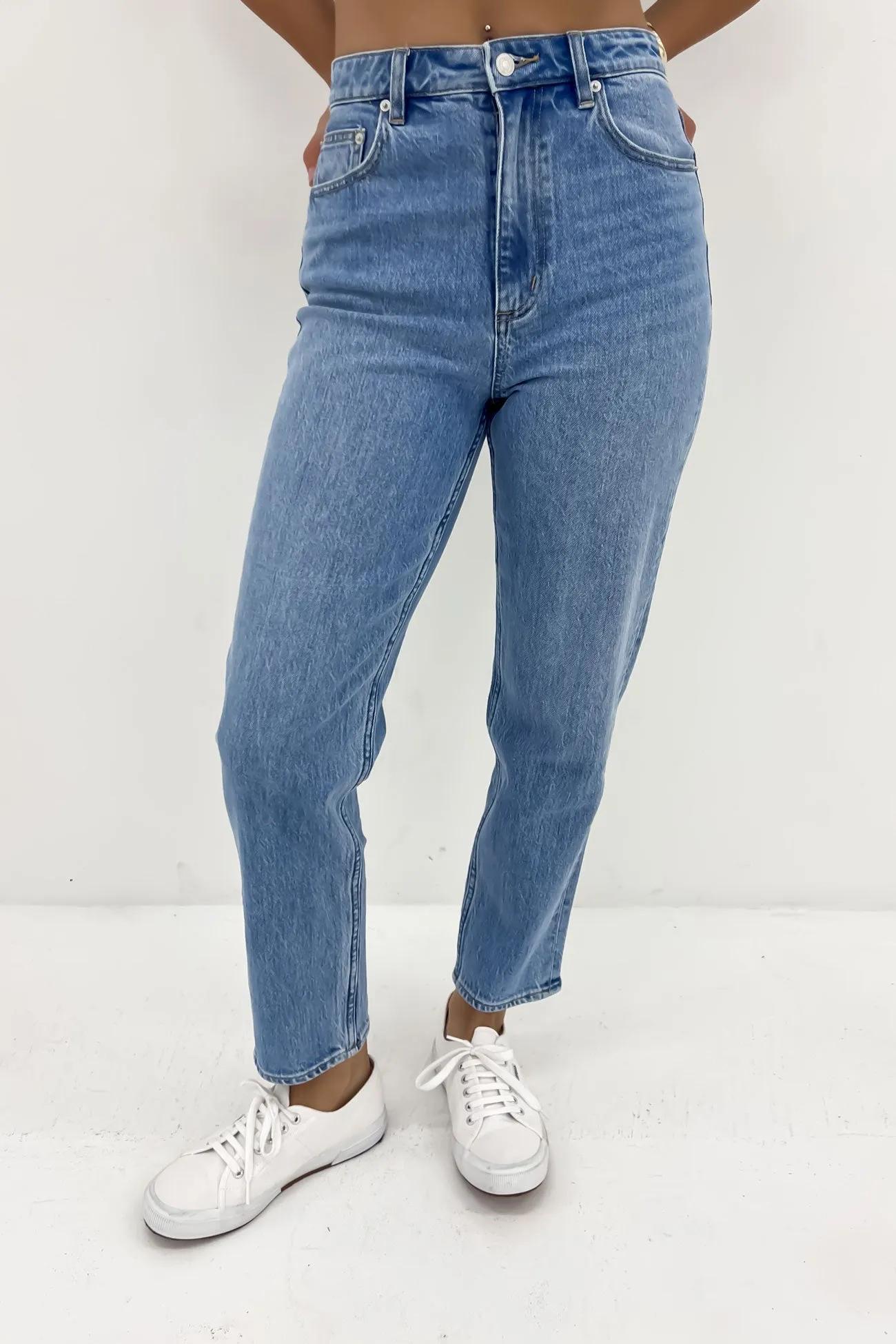 High Moms Jean Blue Flame Traveler Gear Summer Vibes Fashion Lover Anti Sagging Technology