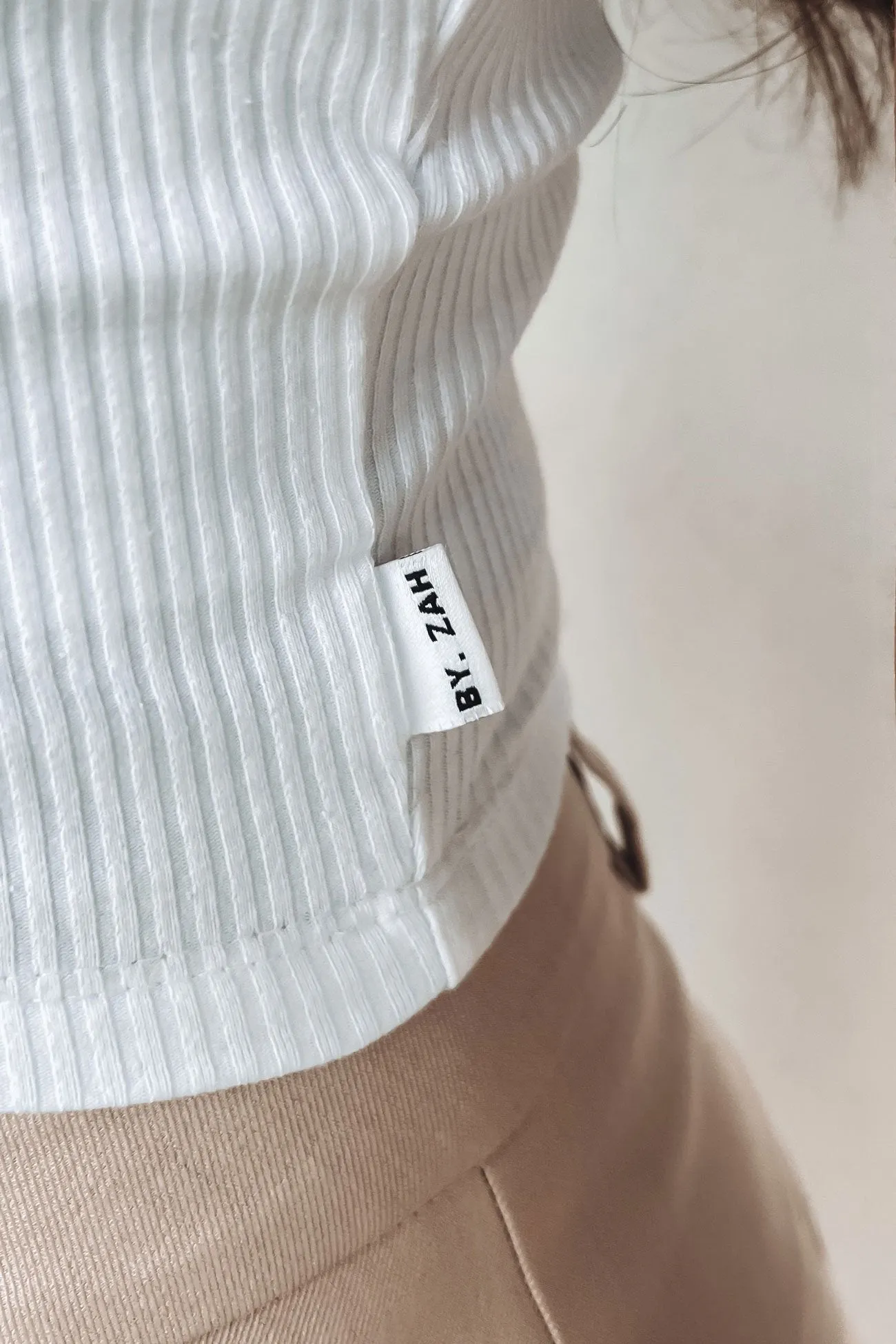 Return - on - investment - high Zah Core Rib Tank White