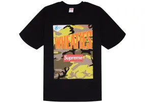 Supreme Wheaties Tee Black Belted Metallic Elements