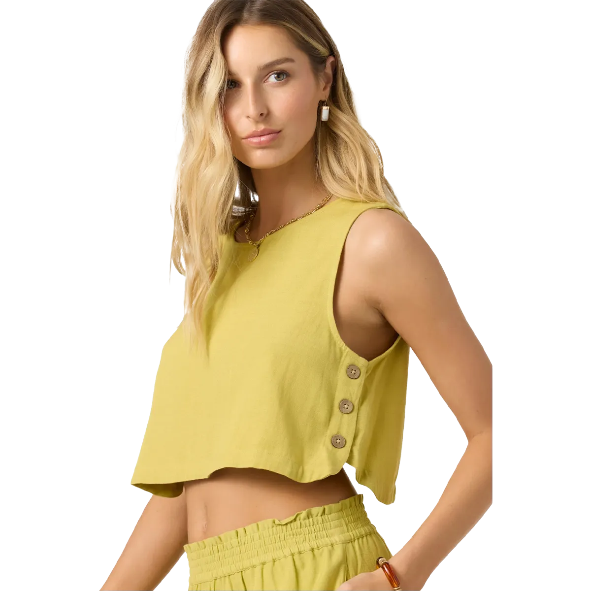 Stretch Knit Material Stretchable Waistband Women's Sanders Tank