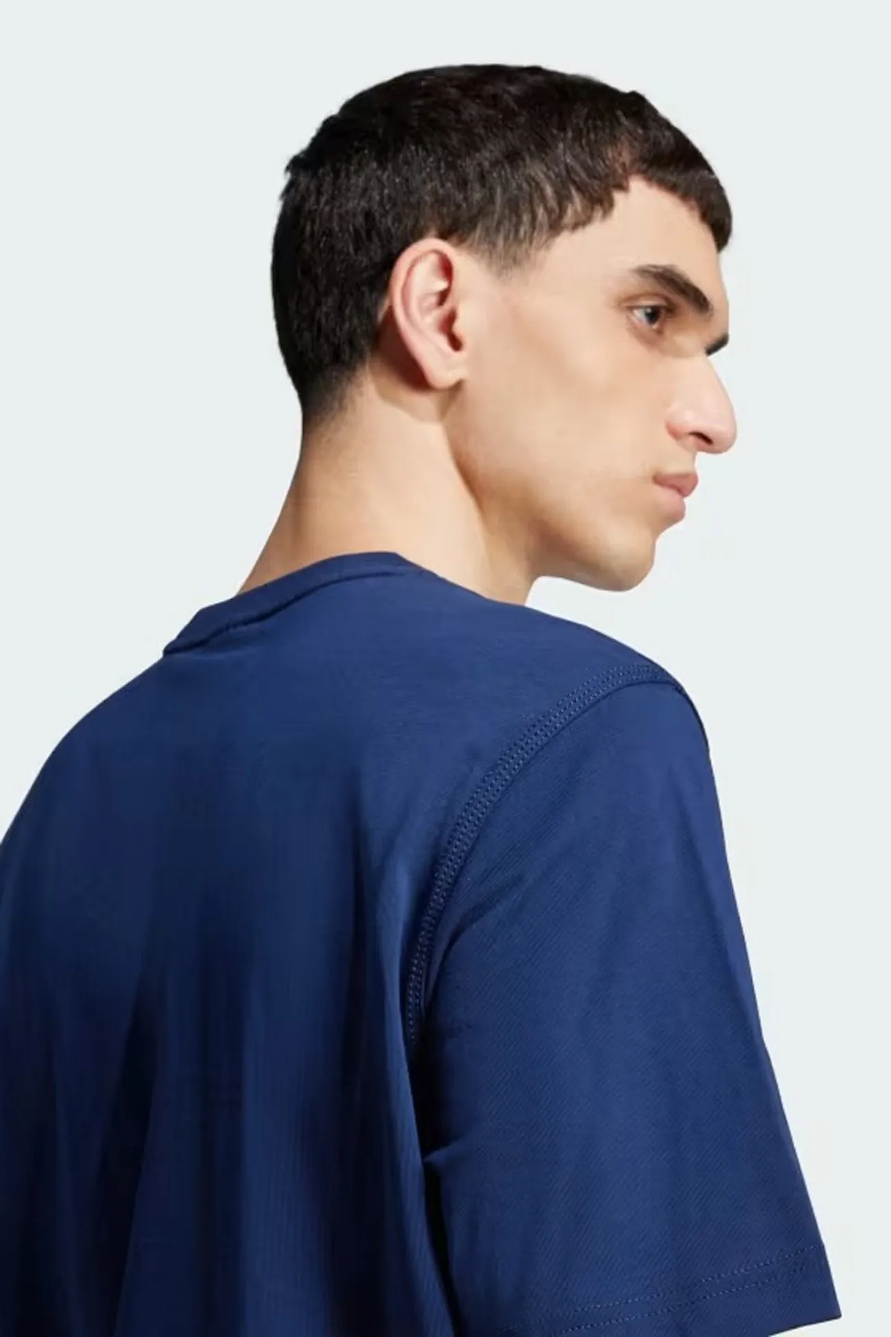 Trefoil Essential Tee Night Indigo Natural Fiber Blend Casual Essentials Wear