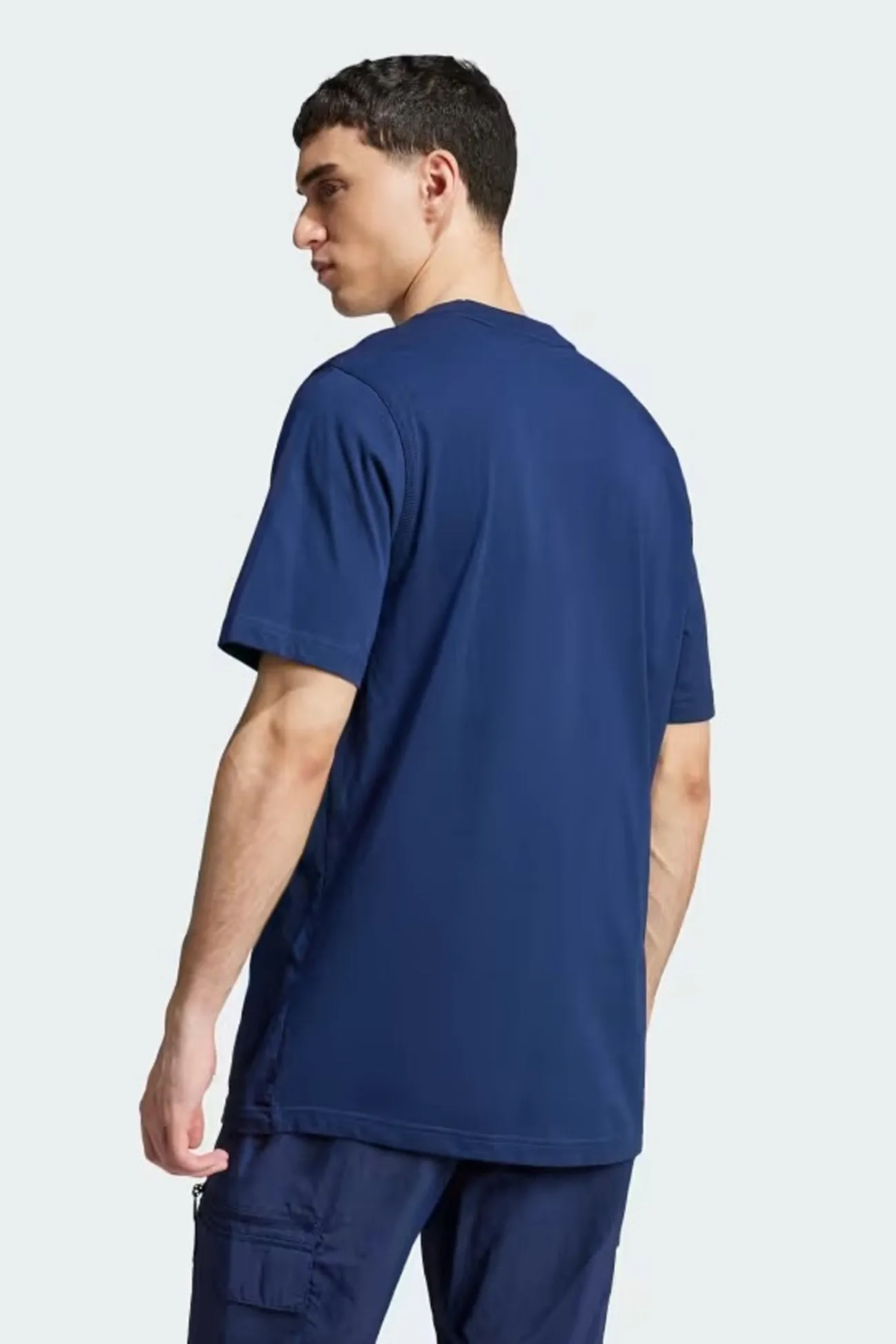Minimalist purity Versatile Layering Piece Trefoil Essential Tee Night Indigo