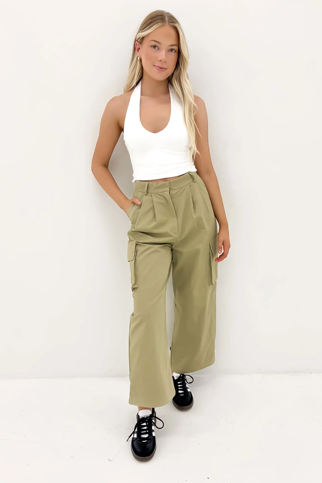 Lyle Cargo Pant Khaki CompressionFitFabric