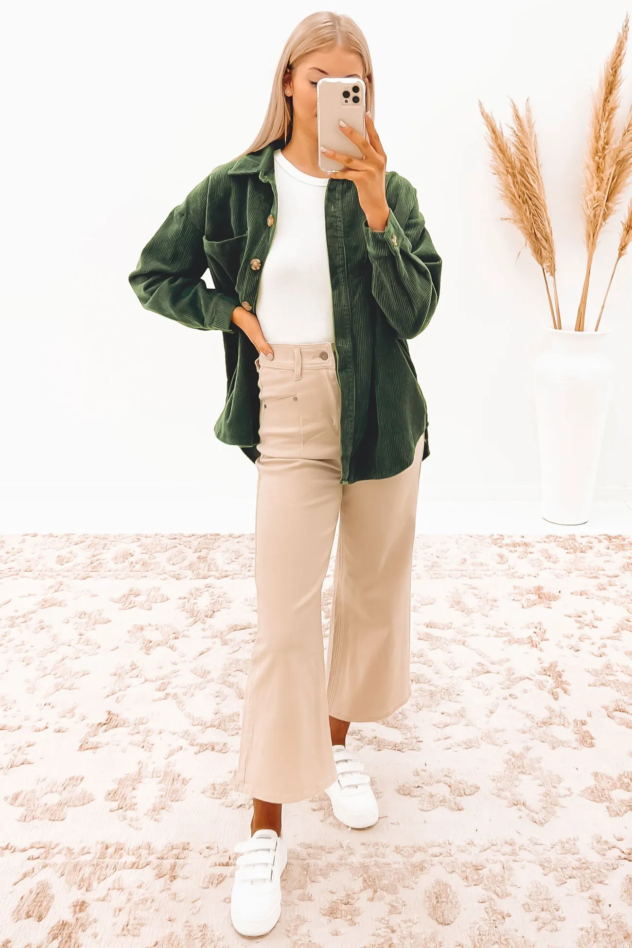 Hilary Pant Beige StretchWaistband Office Friendly
