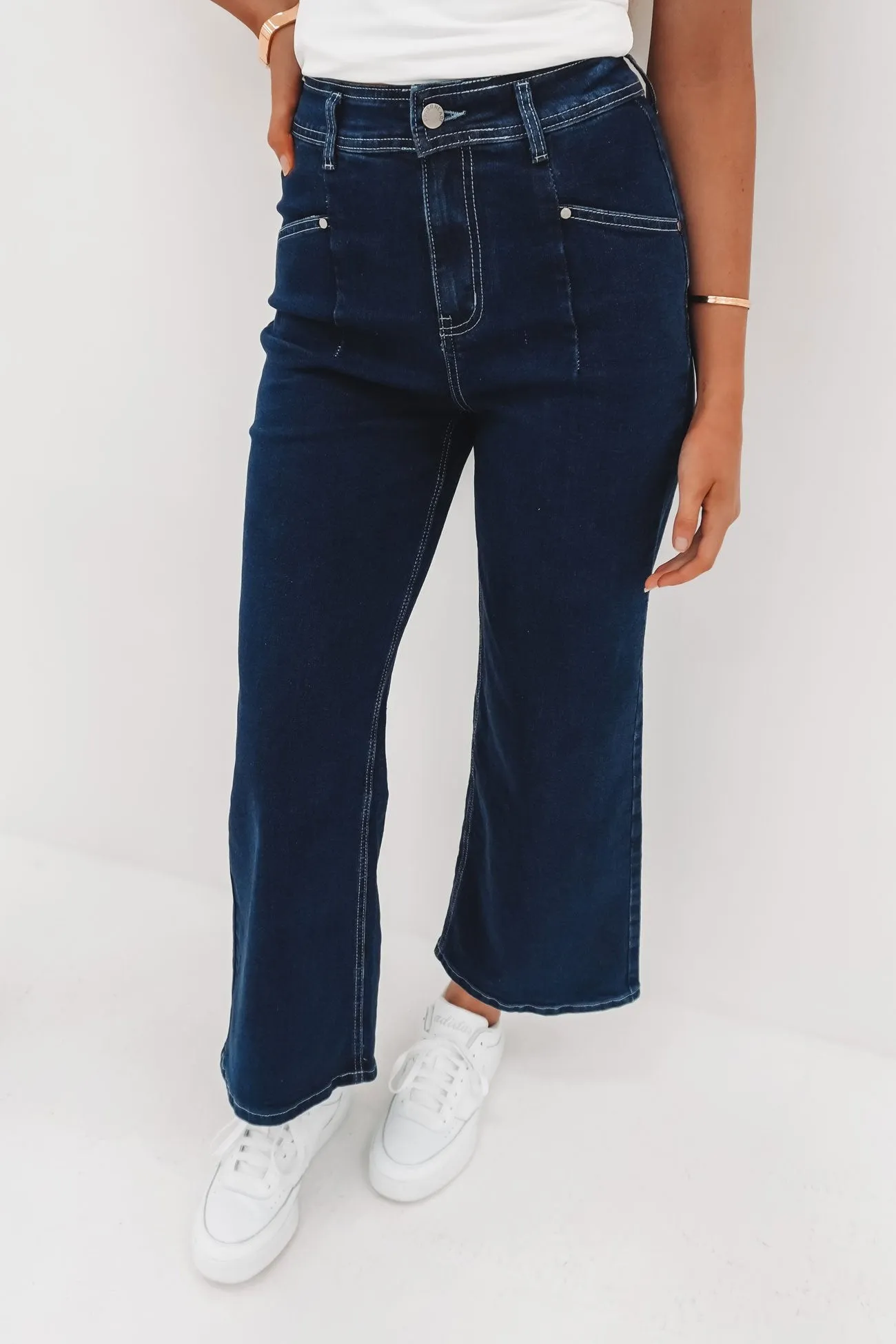 Airy Feel Hilary Pant Denim Indigo