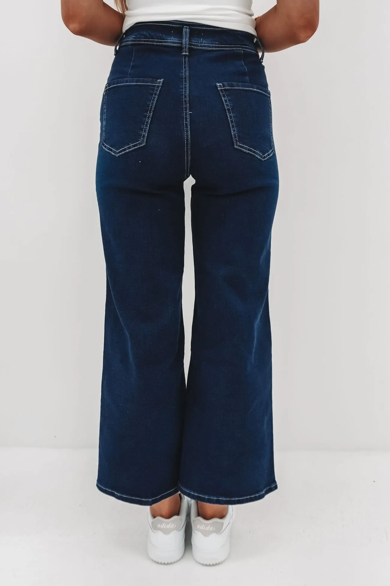Trendy Cut Layering Essential Hilary Pant Denim Indigo