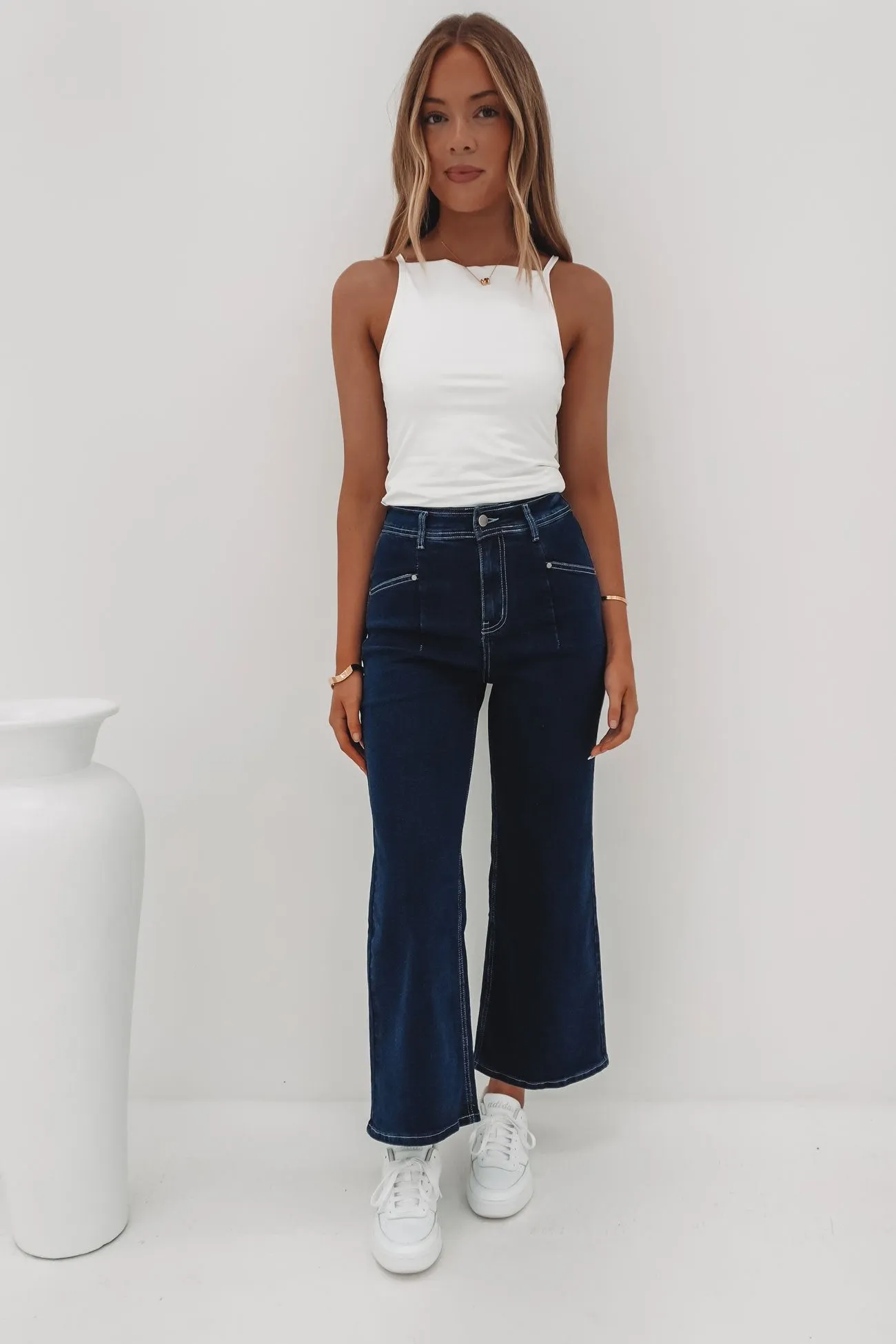 Hilary Pant Denim Indigo Plus-size option