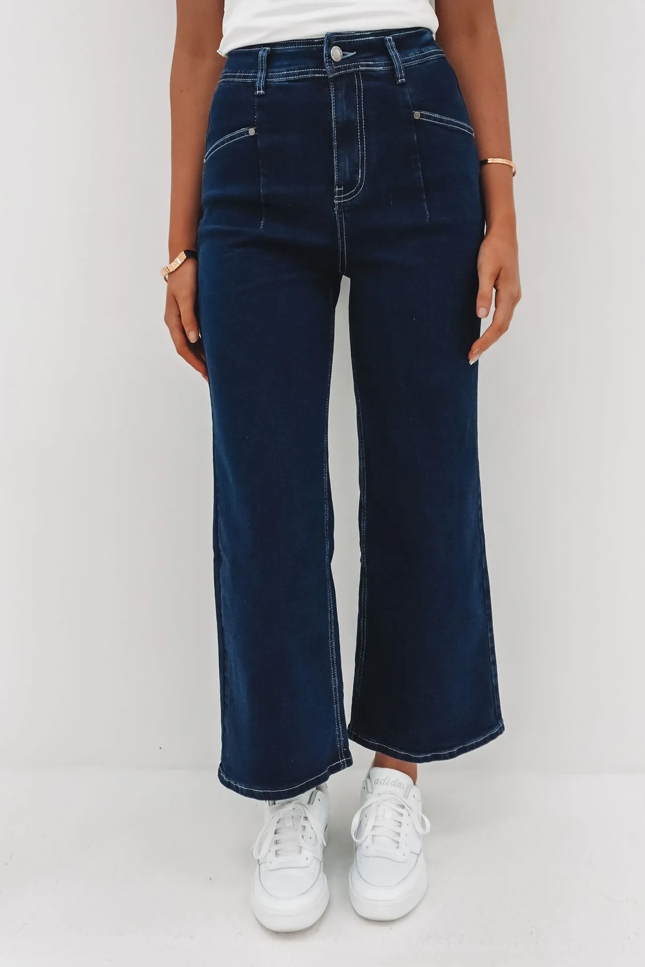 Non Binding Waist Hilary Pant Denim Indigo