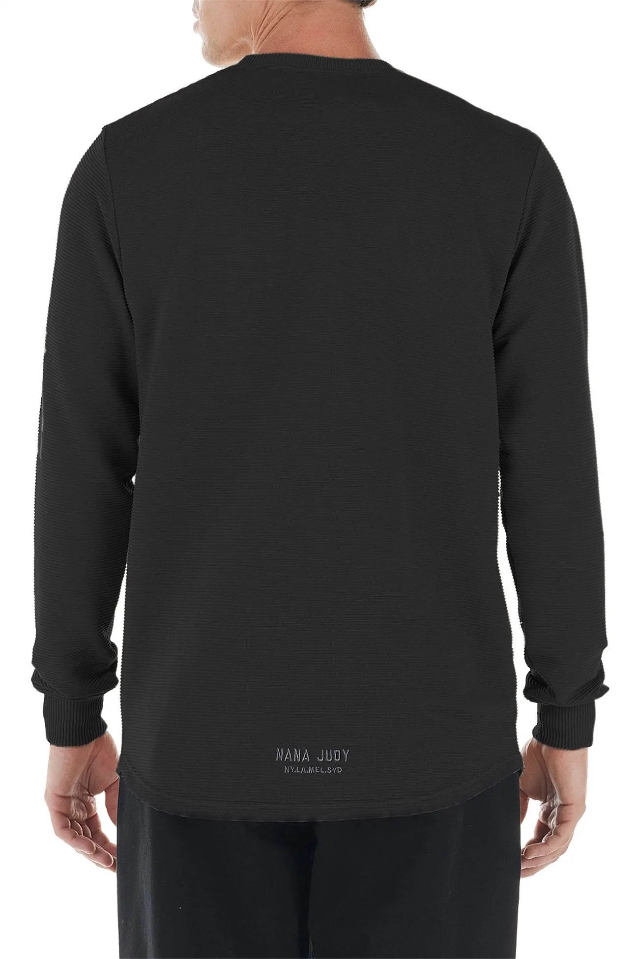Hip hop Roxford Long Sleeve Tee Black