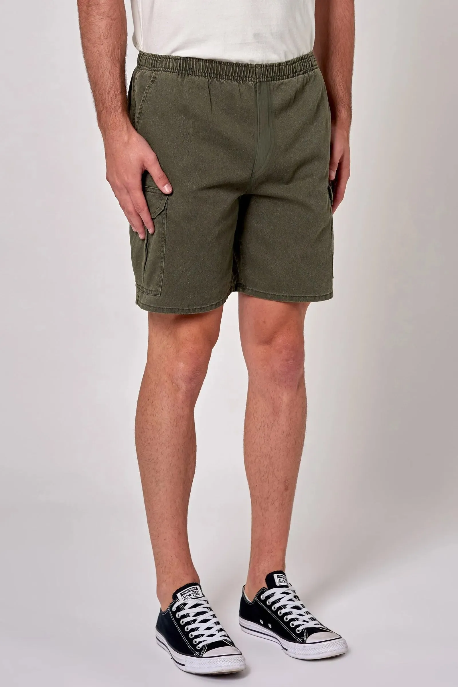 Tradie Cargo Short Faded Army Stylish Design Earth Tones