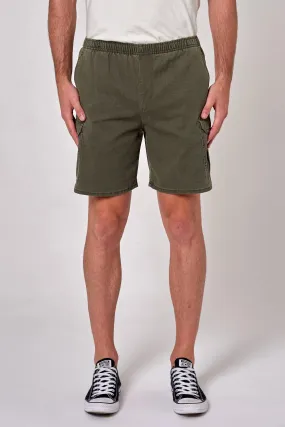 Tradie Cargo Short Faded Army service industry